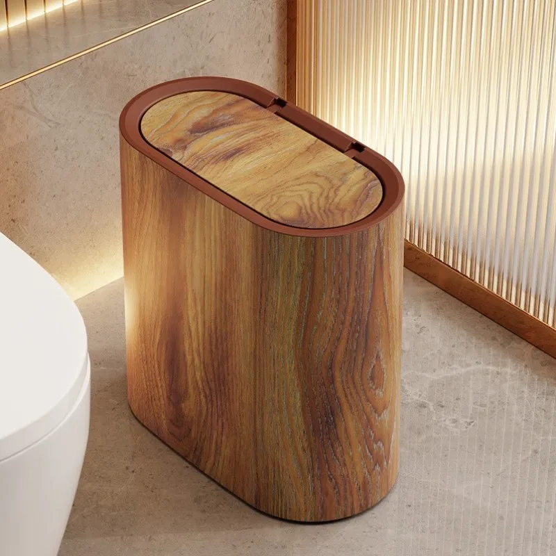 

High Capaci Batoom Waste Bin Luxury Office Commercial Buet Living Room Household Garbage Can Toilet Sanitary Barrel