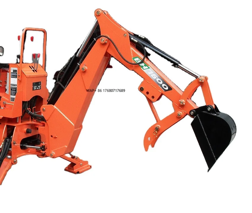 Professional Tractor Backhoe Cat 1 and 2 Three Point Hitch Backhoe PTO Driven Tractor Attachments for Farm Use