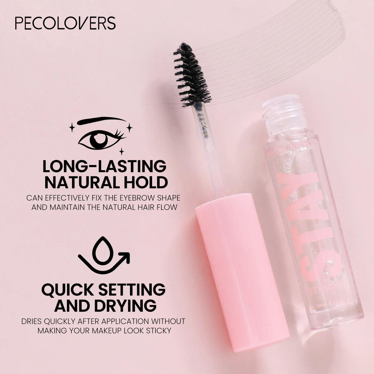 Texture douce, lustre tridimensionnel, imperméable, liquide coiffant pour sourcils, créant des sourcils sauvages naturels et impeccables, 1 pièce