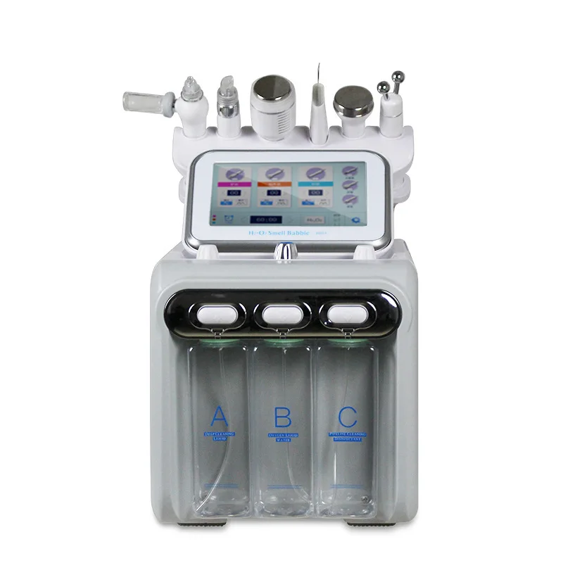 6-in-1 Small Bubble Household Introduction Instrument Facial Hydrogen and Oxygen Large Bubble Beauty Salon Cleaning Blackhead
