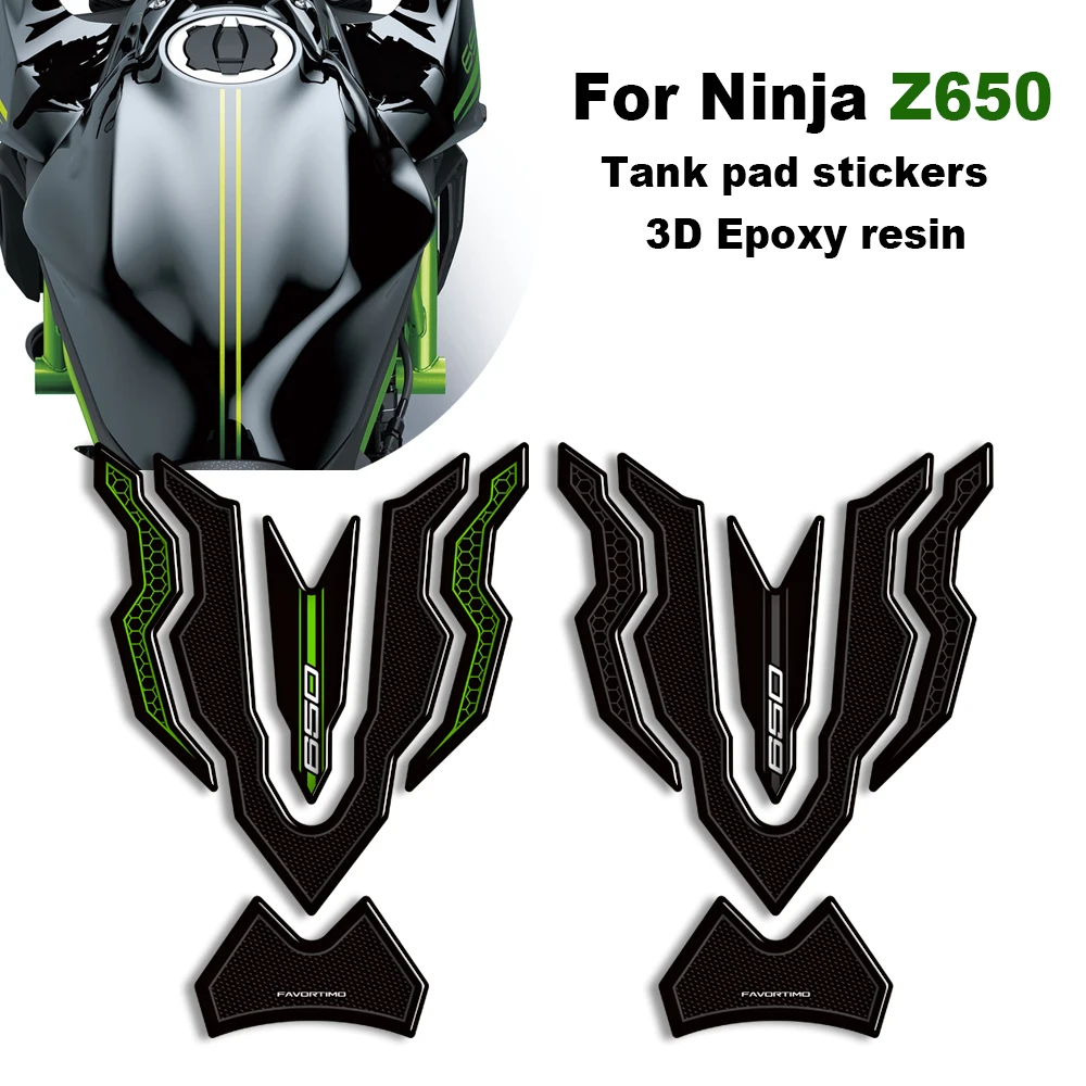 

Для Kawasaki Ninja Z 650 Z650 2020-2025 мотоцикла, крышка бака для ветрового стекла, боковые ручки, наклейки, комплект защитных наклеек