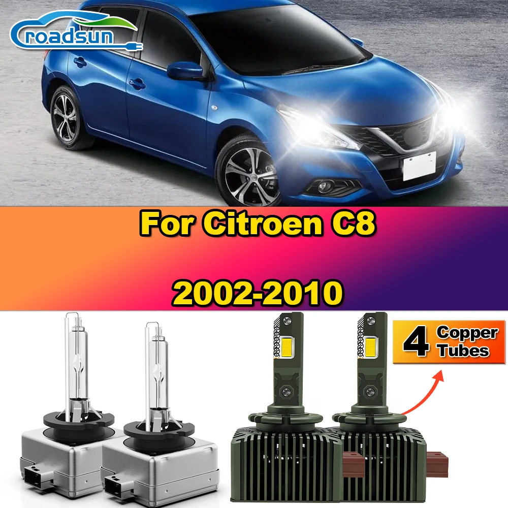 

D1S Canbus светодиодные фары 30000LM D1S 1:1 ксеноновые автомобильные фары 12 В Plug&Play для Citroen C8 2002-2006 2007 2008 2009 2010