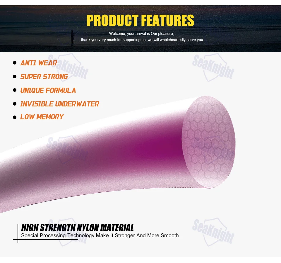 SeaKnight Colormax 500M Monofilament-Angelschnur (6-35LB / 0,16-0,50mm) - Glatte Nylon-Monoschnur – Detail 3