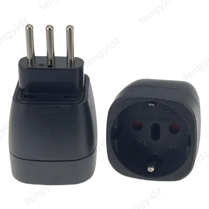 European to Italian Travel Plug German Standard Brazilian Swiss to Italian Plug Embedded 10A 250V EU-12A