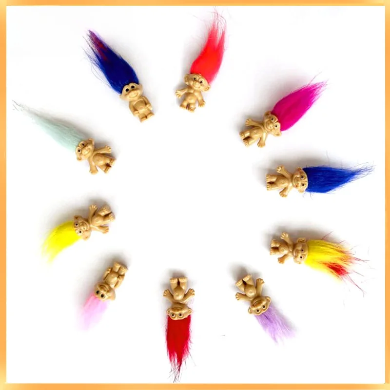 

Retro Injection Molding Doll Toy Home Decoration Troll Doll Plu Toys for Children 5 Years And above ex