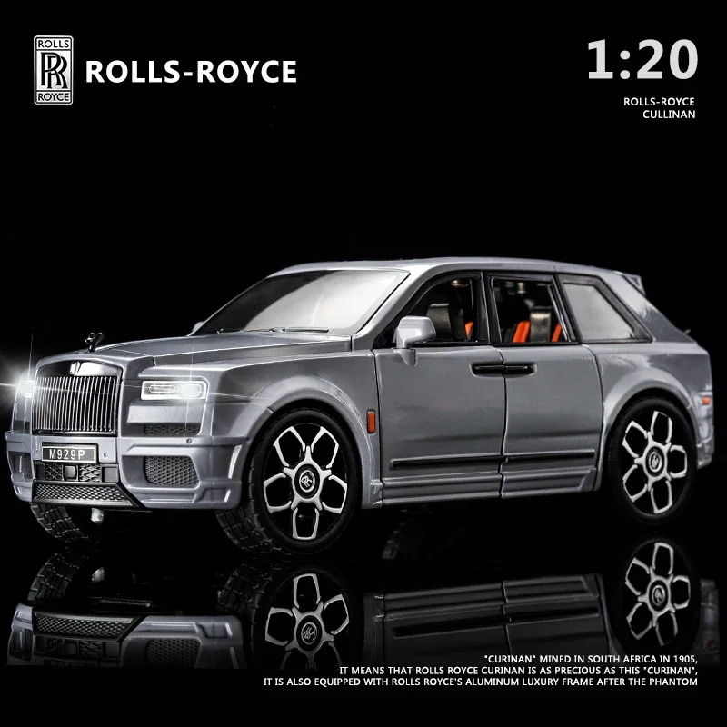 

Rolls Royce Cullinan SUV легкосплавный автомобиль 1:20 модель звука и света моделирование украшения автомобиля коллекция игрушка в подарок