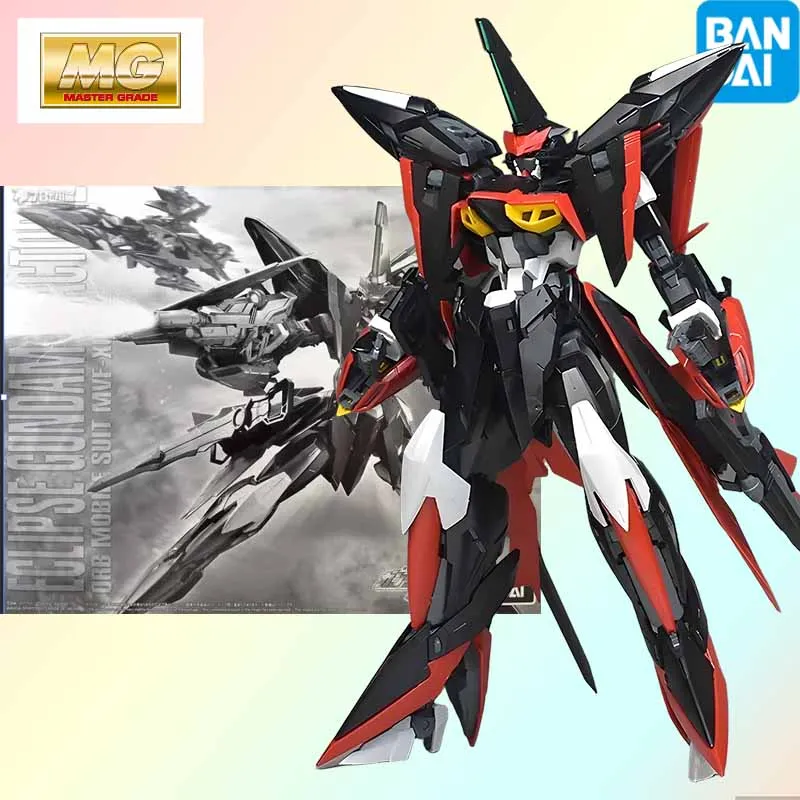 

High quality Bandai Original MG Series MODEL KIT GUNDAM MG 1/100 ECLIPSE GUNDAM REACTOR Anime Action Figure Assembly Model Toys