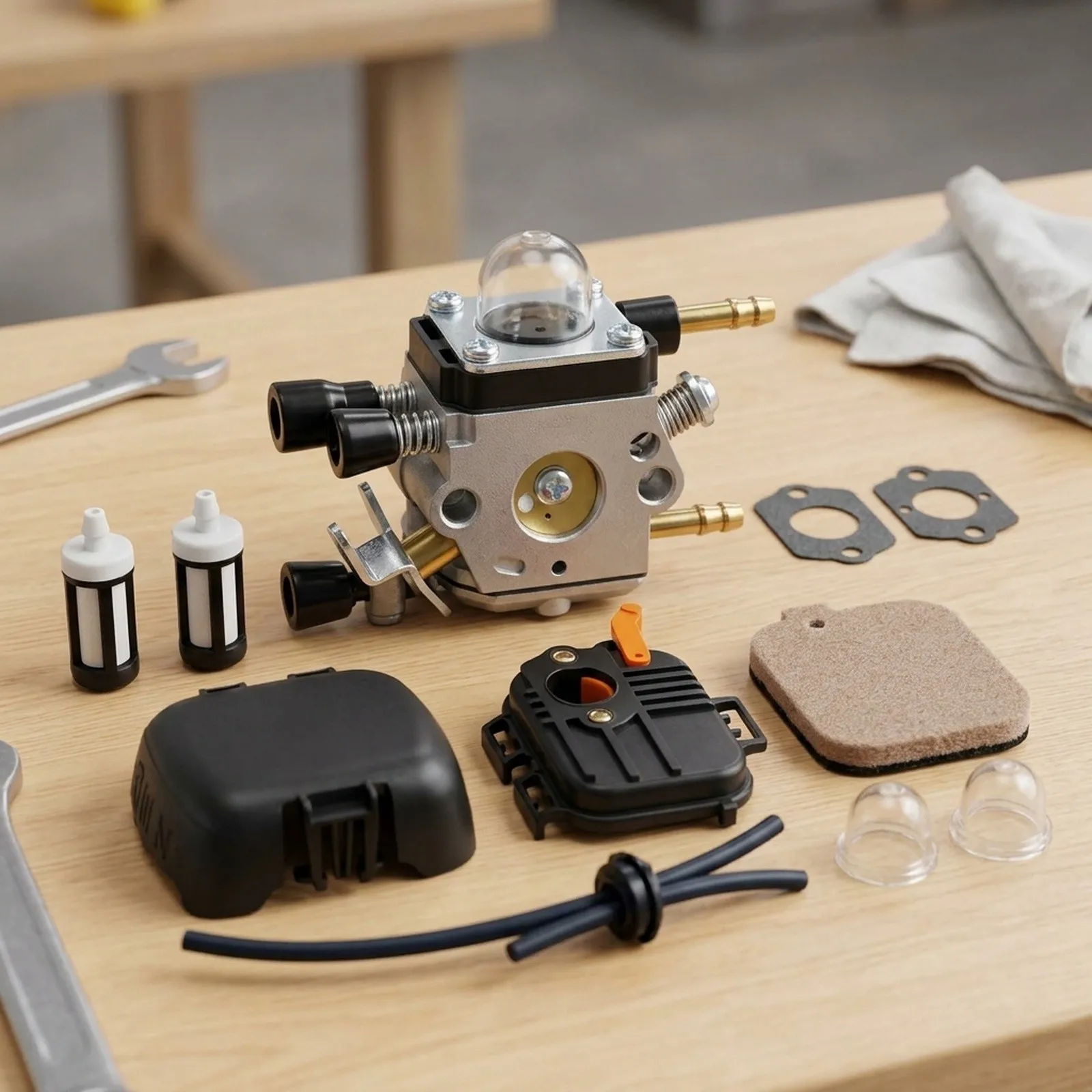 Precision Crafted Carburetor Kit Suitable for Gas Blow Systems Compatibility with Multiple Models Including for bg & SH Series
