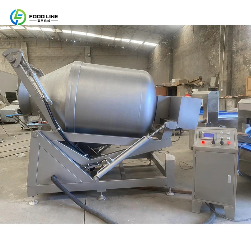 Customized Meat Pickling Mix Prefabricated Vacuum Roller Kneading Deep Processing Equipment High-Performance