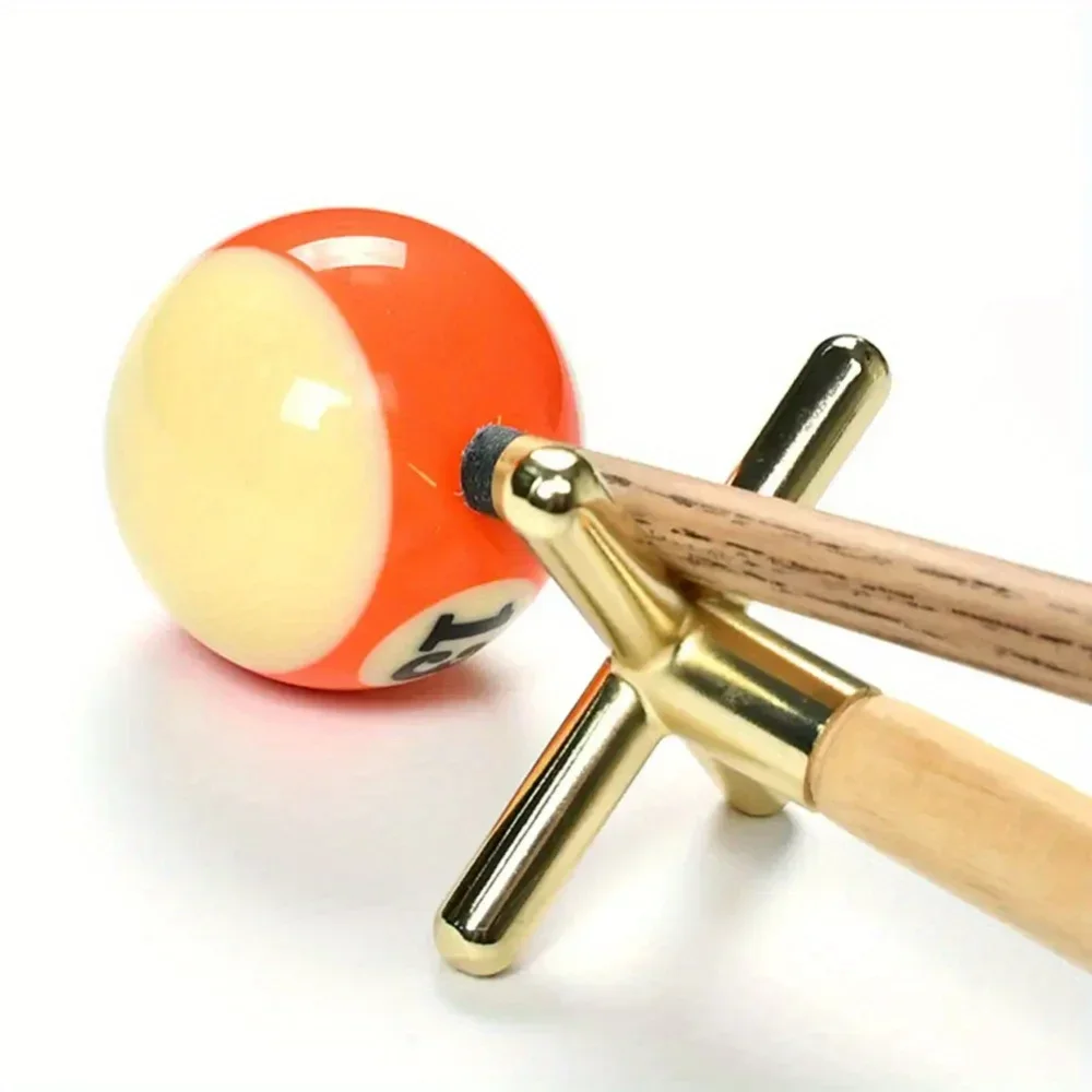 

Anti-Shake Billiards Fork Stand - 1PC Cross Low Head for Stable Cue Support, Aluminum Alloy Training Tool