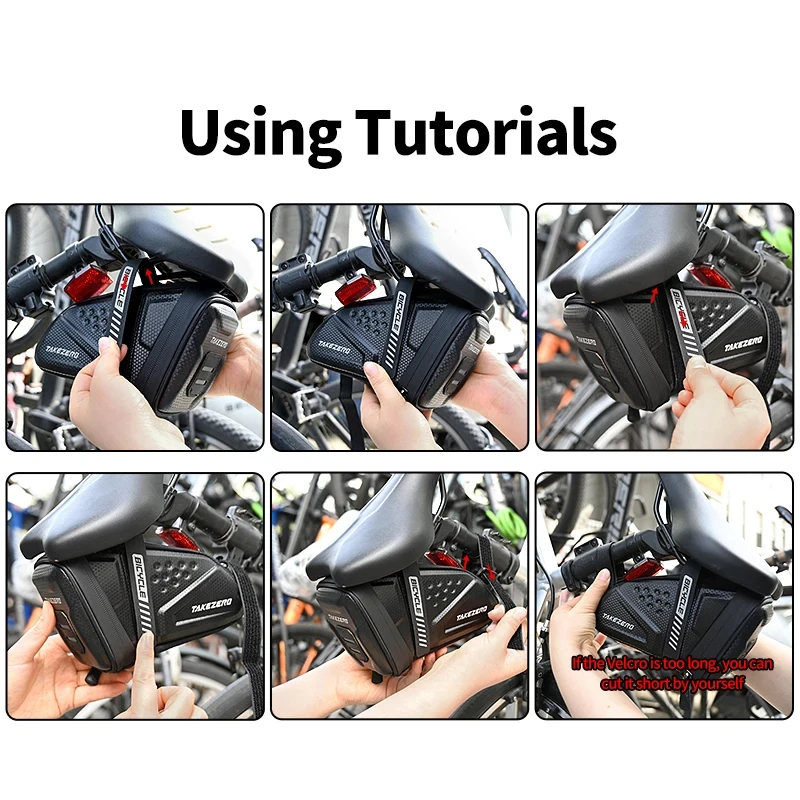 Bicycle Saddle Bag Waterproof Mountain Bike Saddle Storage Seat Rear Tool Pouch Bag Saddle Outdoor Cycling MTB Accessories