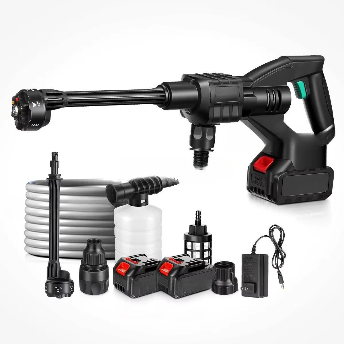 

1500mah Cordless Portable High Pressure Car Washer Washing Cleaner Machine Water Gun