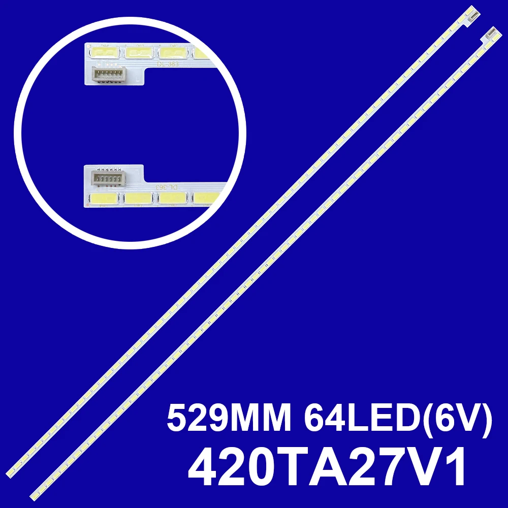 

2 шт./лот для 420TA27V1 420TA26V1 полоса подсветки ЖК-телевизора 74.42p06.002-3-dx1-l барные светильники LB42016 V3_01 529 мм 100% новый