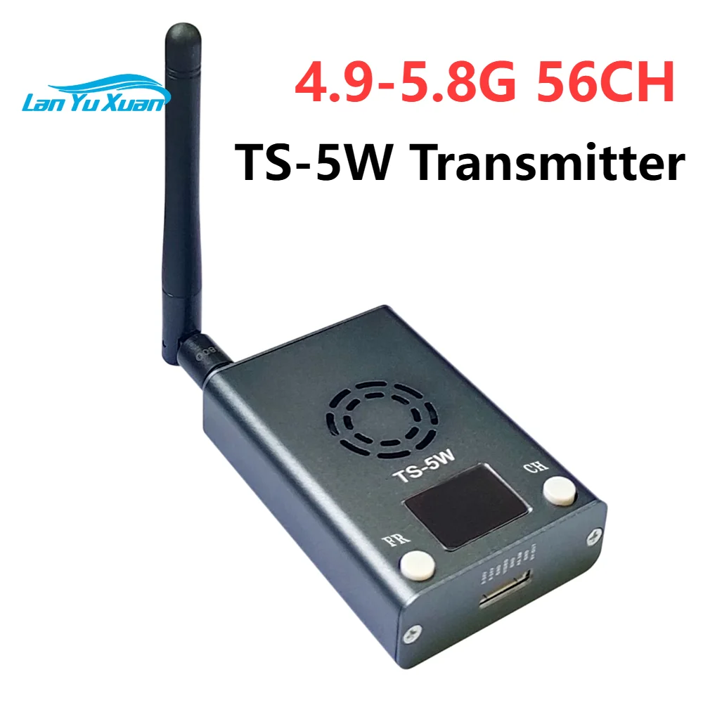 TS-5W 4.9G-5.8G 56CH Transmitter Wideband FM Modulate AV Transmitter Module Audio Video Transmitter