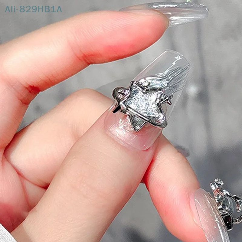 5PCS Ocean Star Nail Diamond Jewelry Asterism Set With Diamonds Drill Nail Art Design Decoration Accessories DIY