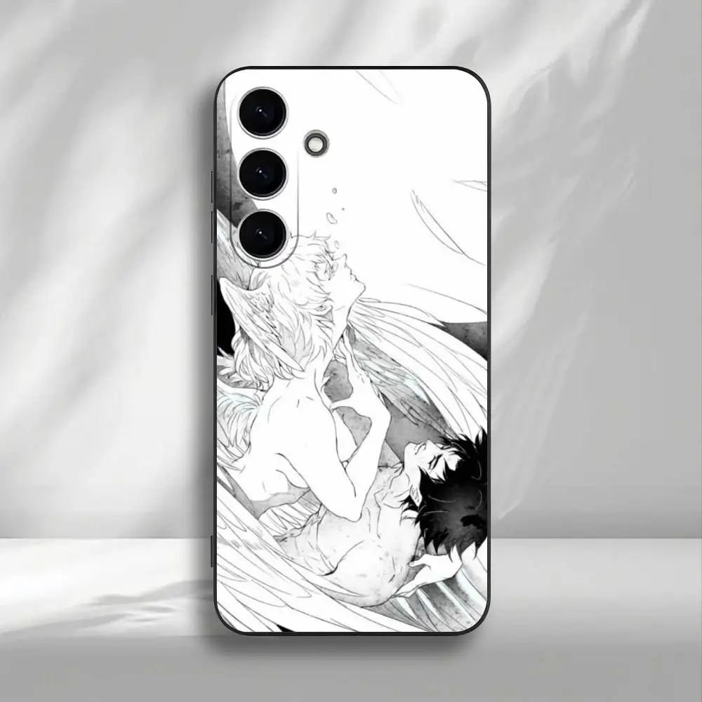 Funda de teléfono Devilman Crybaby para Samsung Galaxy A73,A72,A71,A70,A53,A52,A51, carcasa negra suave