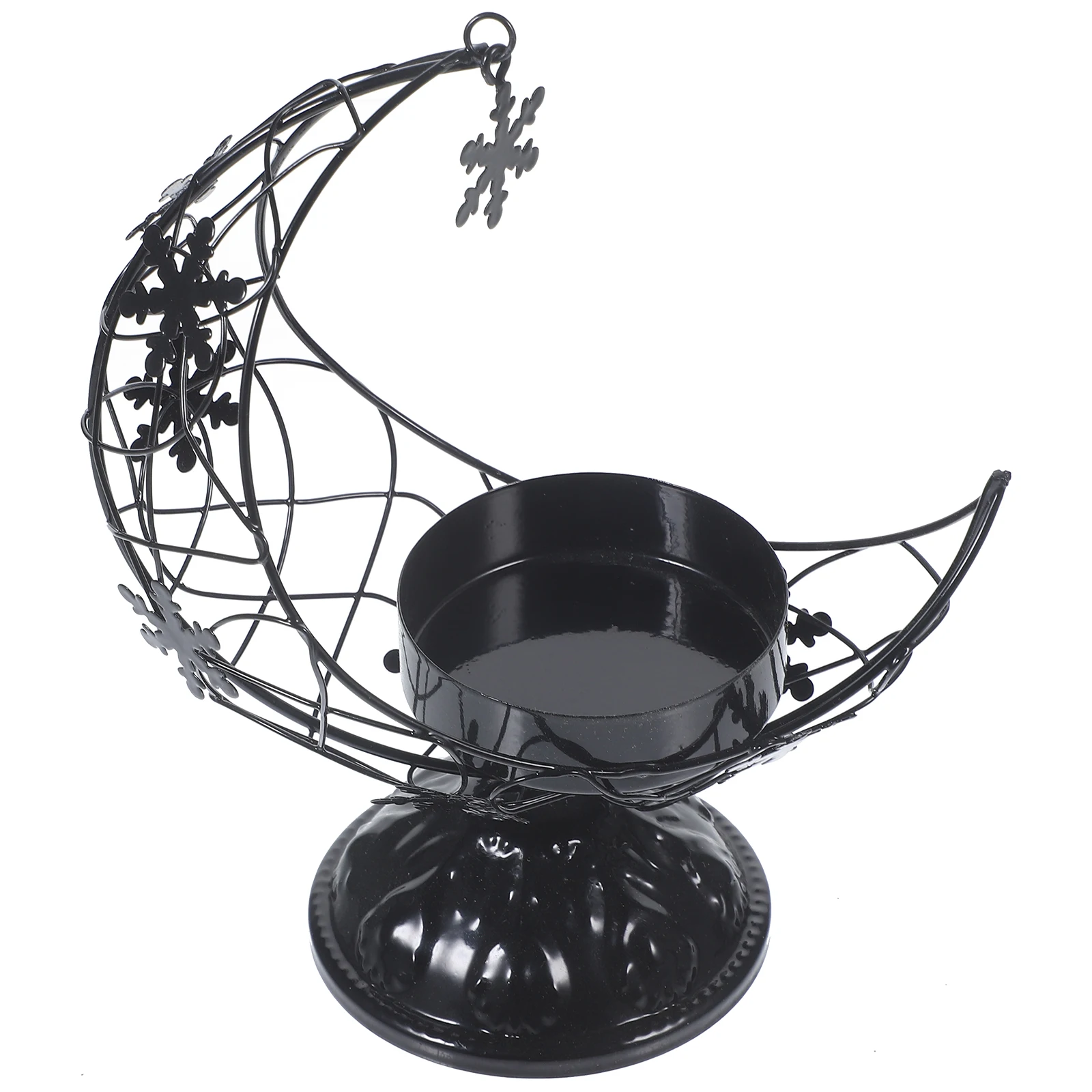

Holders Moon Candlestick European Style Metal Candleholders Shape Stand Romantic Candlesticks Black Lamp Tealight