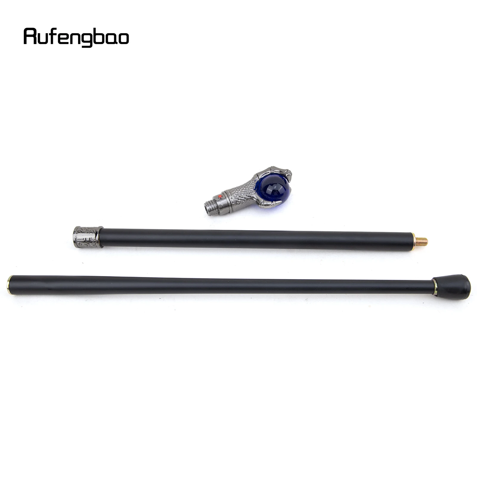 الفضة التنين مخلب فهم الأزرق كرة زجاجية قصب موضة عصا الزخرفية أنيقة تأثيري كروسيير أداء المرحلة قصب 93 سنتيمتر