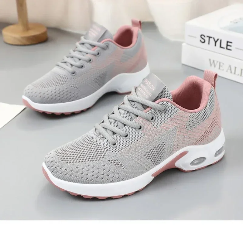 Women Vulcanize Shoes Platform Casual Sneakers Shoes Flats Mesh Breathable Running Shoe Chunky Summer Sports Tenis Shoes