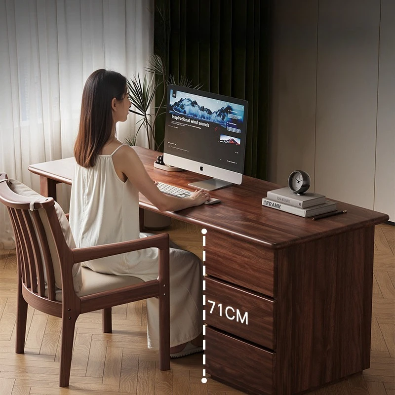 New Chinese Style Office Desks Vanity Modern Living Room Salon Kitchen Office Desks Hotel Wooden Furniture Escritorio Ls40bgz