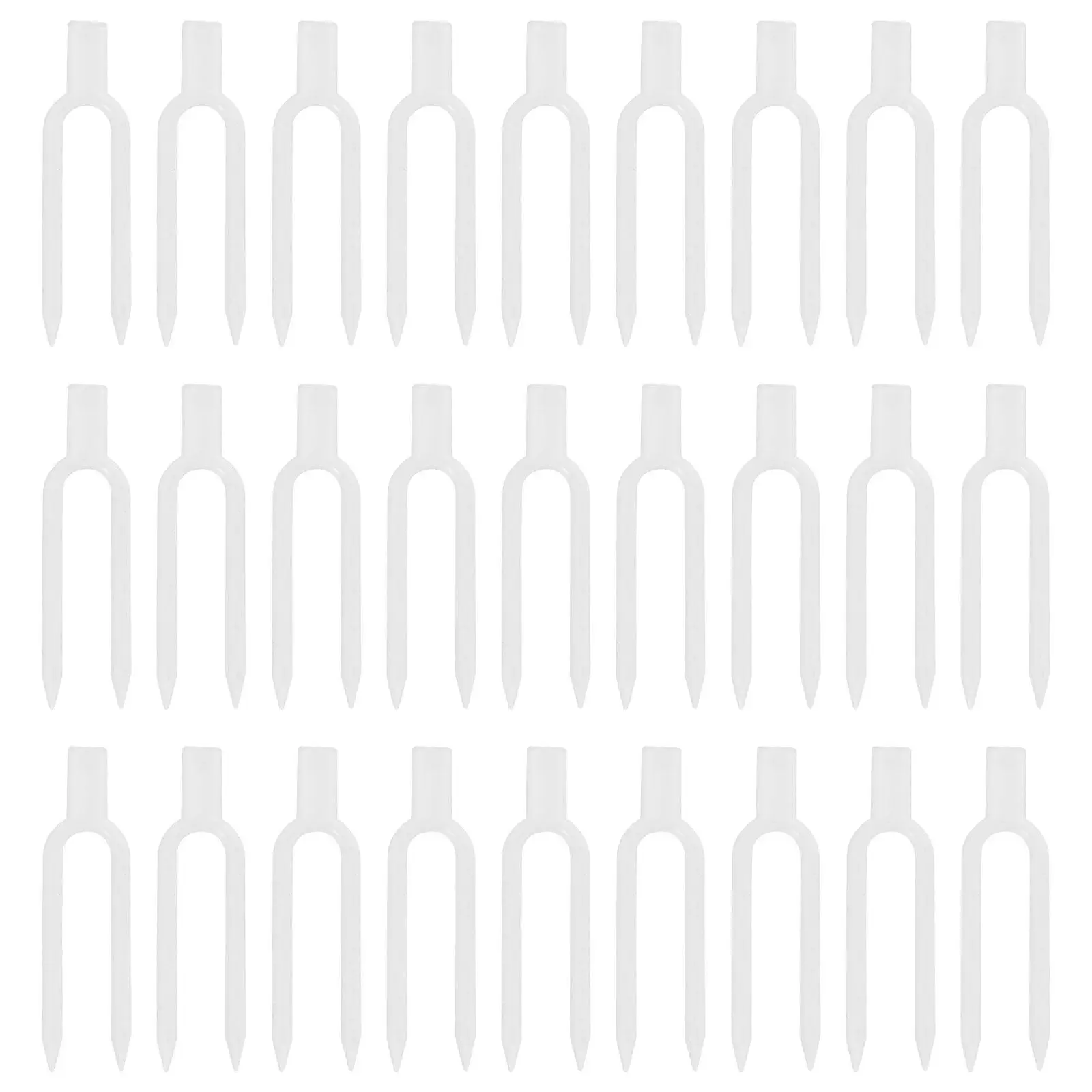 

1Set Garden Plant Fixing Clip Fork-Shaped Transplant Holder for Strawberries Flowers Vegetables Reusable Plastic Gardening Pins