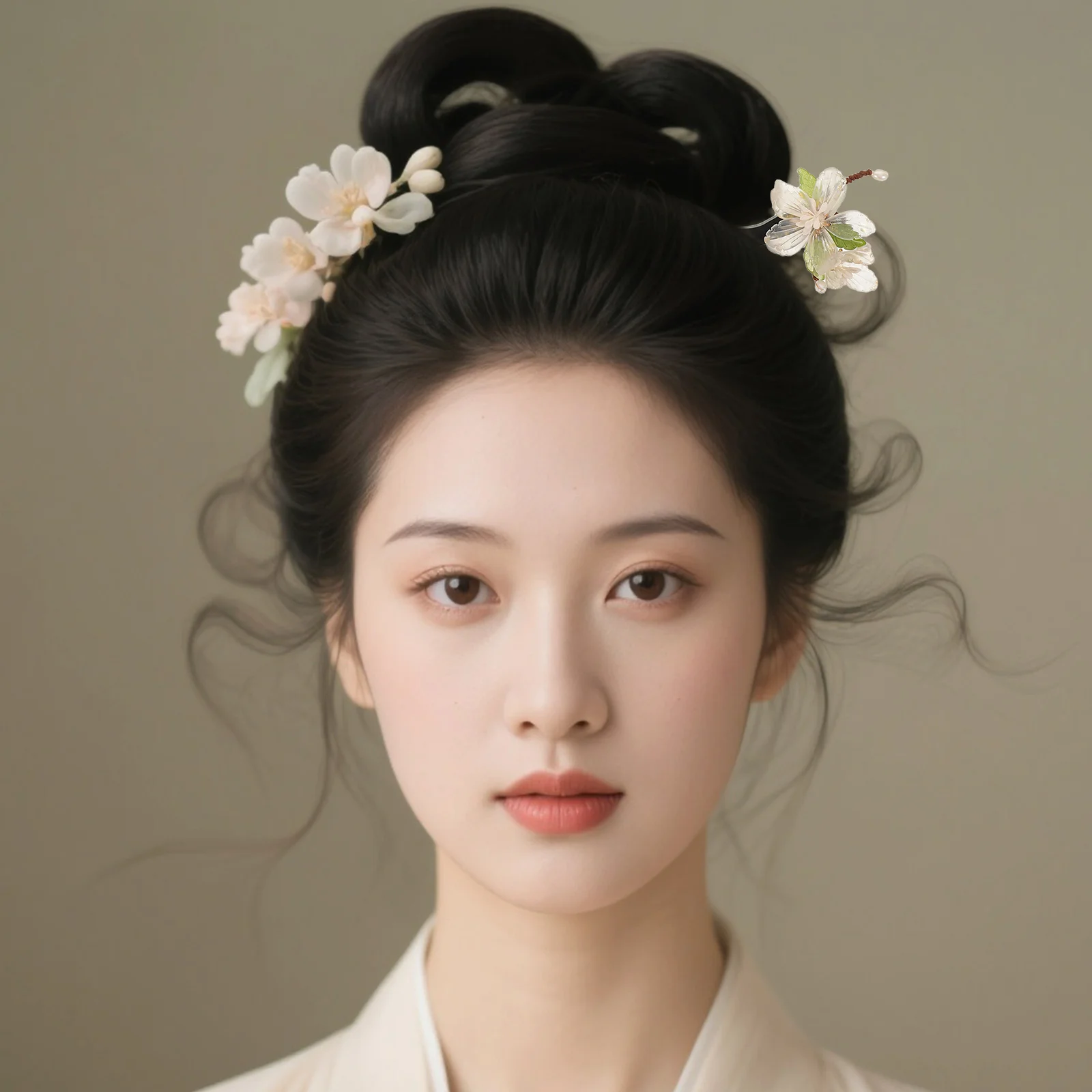 

2pcs Vintage Handmade Wooden Hairpins Elegant Tassel Design Hanfu Hair Accessories Traditional Chinese Style Floral Hair Sticks