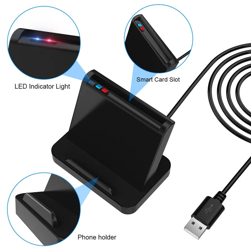 Smart Card Reader USB IC ATM Smart Card Reader Universal SIM pembaca kartu USB konektor untuk Linux