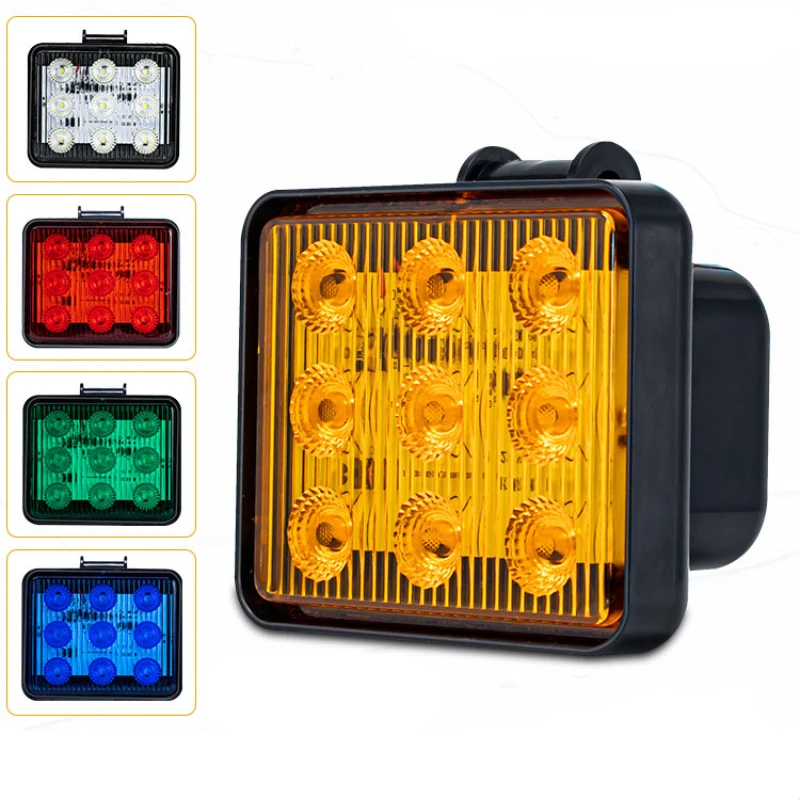 DC12-80V Car Grille LED Strobe Warning Light Flashing Light Truck Beacon Hazard Emergency Traffic Light  Taillight