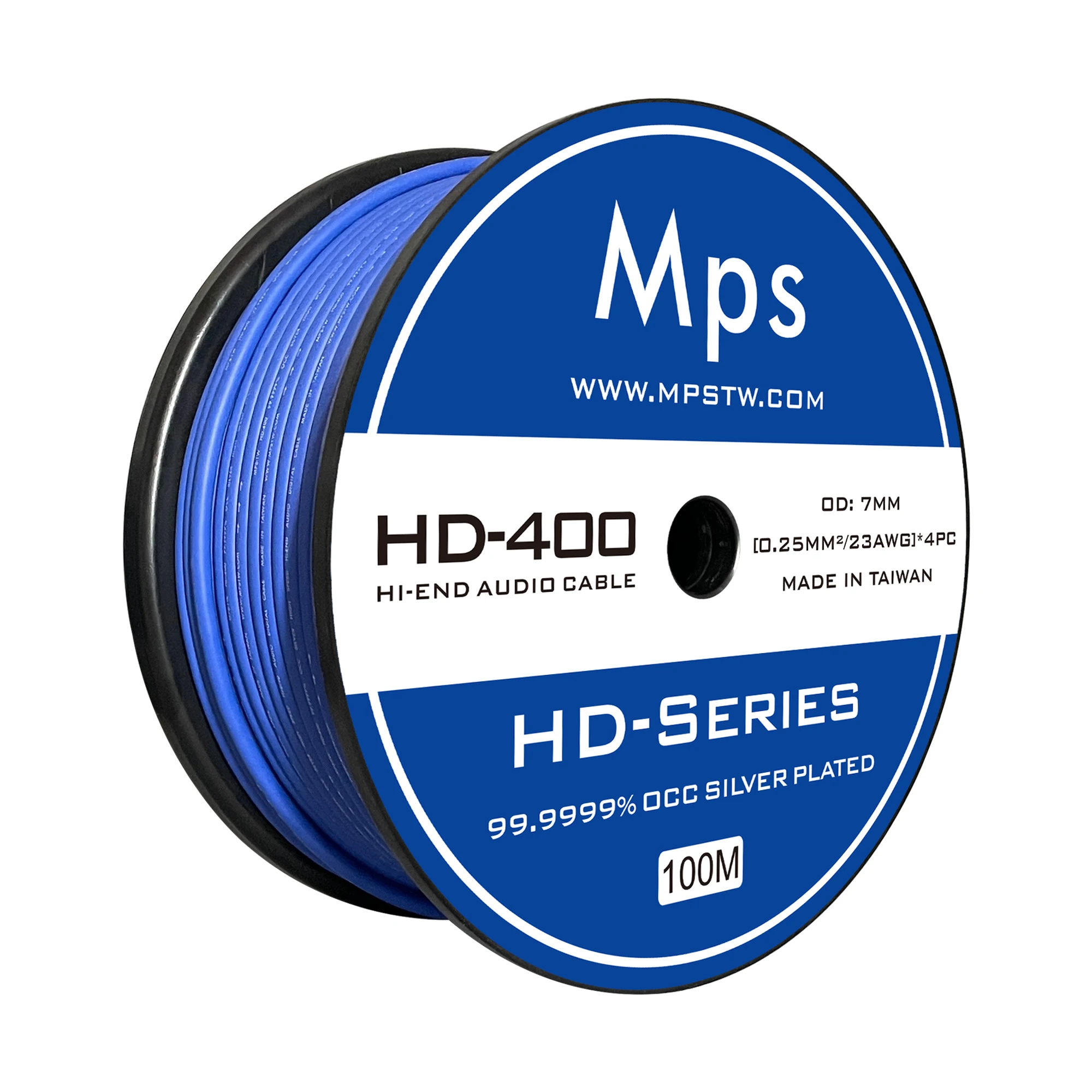 MPS HD-400 99.9999% OCC+Silver plated digital USB cable DIY, RCA/XLR analog signal cable 4-core shielded cable for HiFi audio