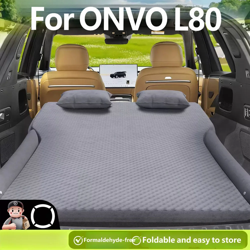 For ONVO L80 Car inflatable mattress for two people self driving travel bed camping inflatable car sleeping pad comfortable