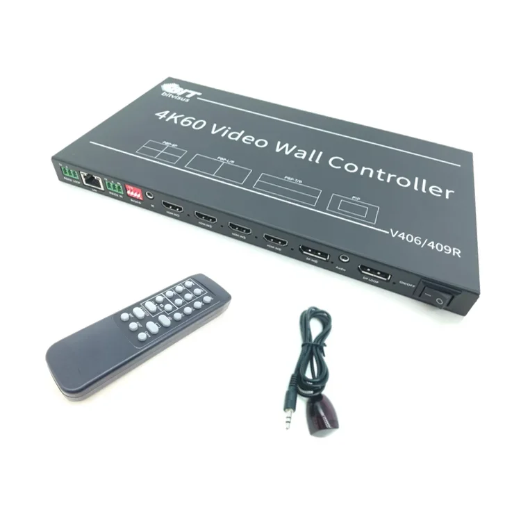 

4x5 2x6 3x7 video wall controller4K video wall controller processor 4096x2160 tv processors controller 3x3