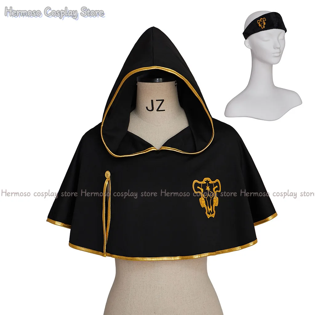 Costume de cosplay Asta de Black Clover, cape à capuche d'anime, robe, idéal pour Halloween, carnaval, fête, jeu de rôle, cadeau pour hommes.