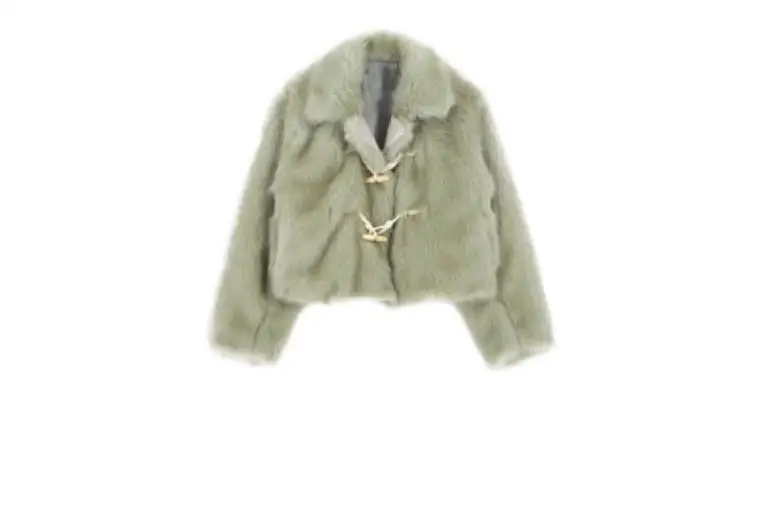 

2025 Women's Clothing Retro Short Faux Fur Coat Winter New 1115