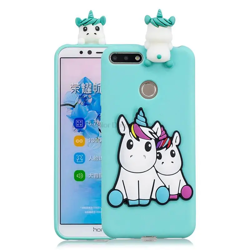 3D Case on For etui Huawei Honor 7C 7 C AUM-L41 Case 5.7