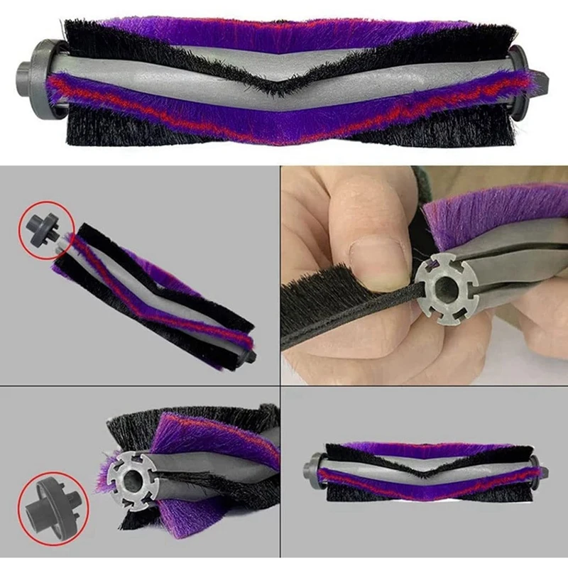 掃除機用スペアパーツ,ローラーサイドブラシ,フィルター交換用ワイプ,Samsung powerbot-e vr05r5050wk,18個