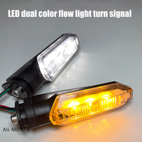 【S】2Pcs Mini Amber Flashing Light Motorcycle LED Turn Signal Lights 8mm Blinker Turn Signal Lamp 12V Moto Indicator Accessories