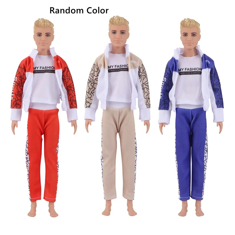 Kawaii 4 articoli/lotto Moda Ken Doll Abiti Giocattoli per bambini Vestiti Accessori per ragazzo Amico Ken Spogliatoio fai da te Regalo di compleanno