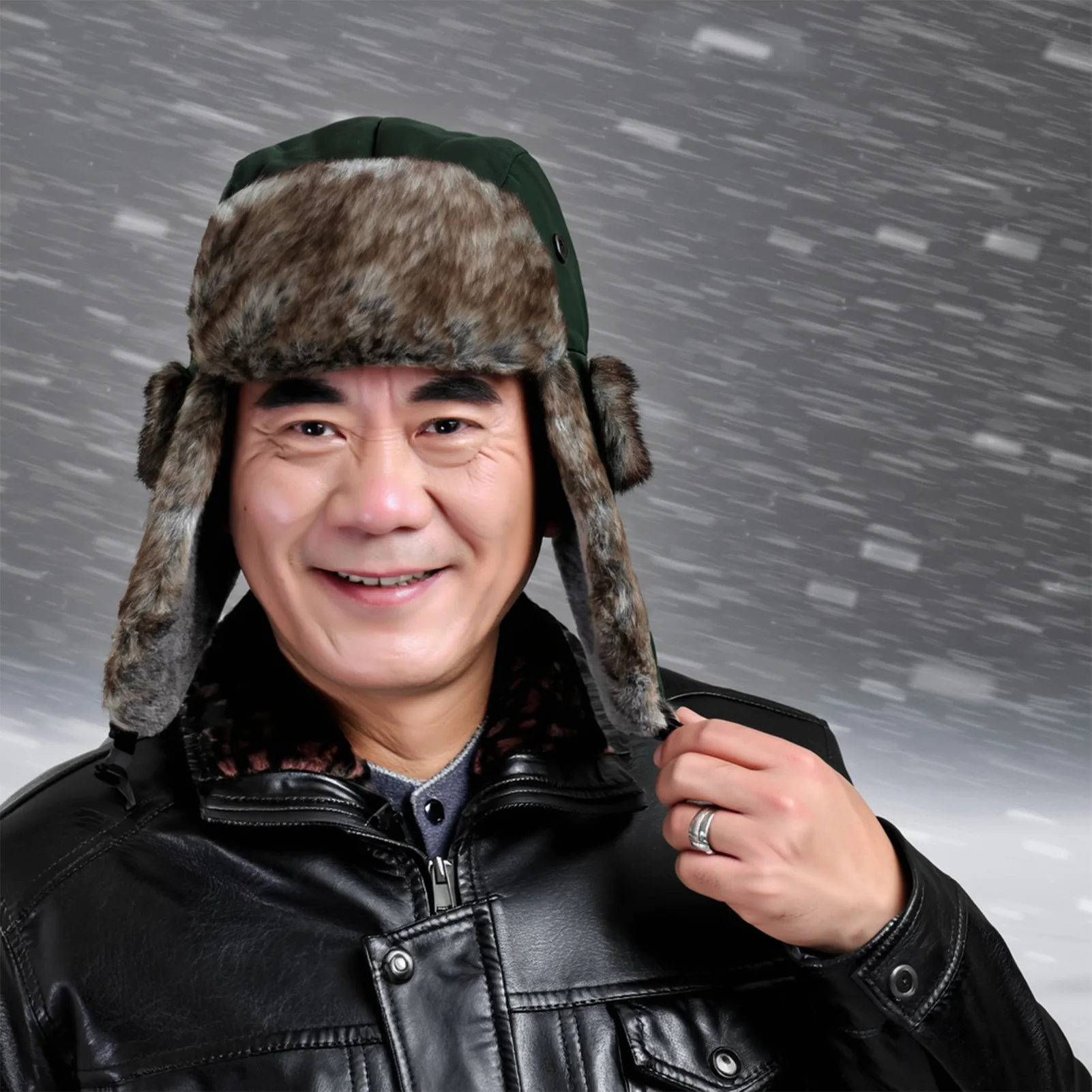 

Winter Thickened Warm Hat Outdoor Cycling Riding Fishing Camping Windproof Cold Proof Plush Hat With Earmuff Commute Warm Caps