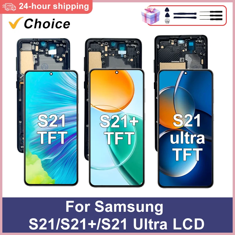 samsung-galaxy-s21-lcd用aaa-tft-s21-ultraディスプレイタッチスクリーンsm-g9910デジタイザーアセンブリ-s21-plus-lcd交換部品