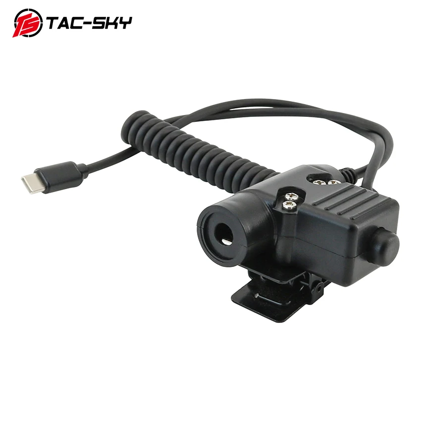 U94 PTT Adapter with Type-C Plug is compatible with COMTAC II, III, SORDIN tactical headsets for Xiaomi and Samsung phones
