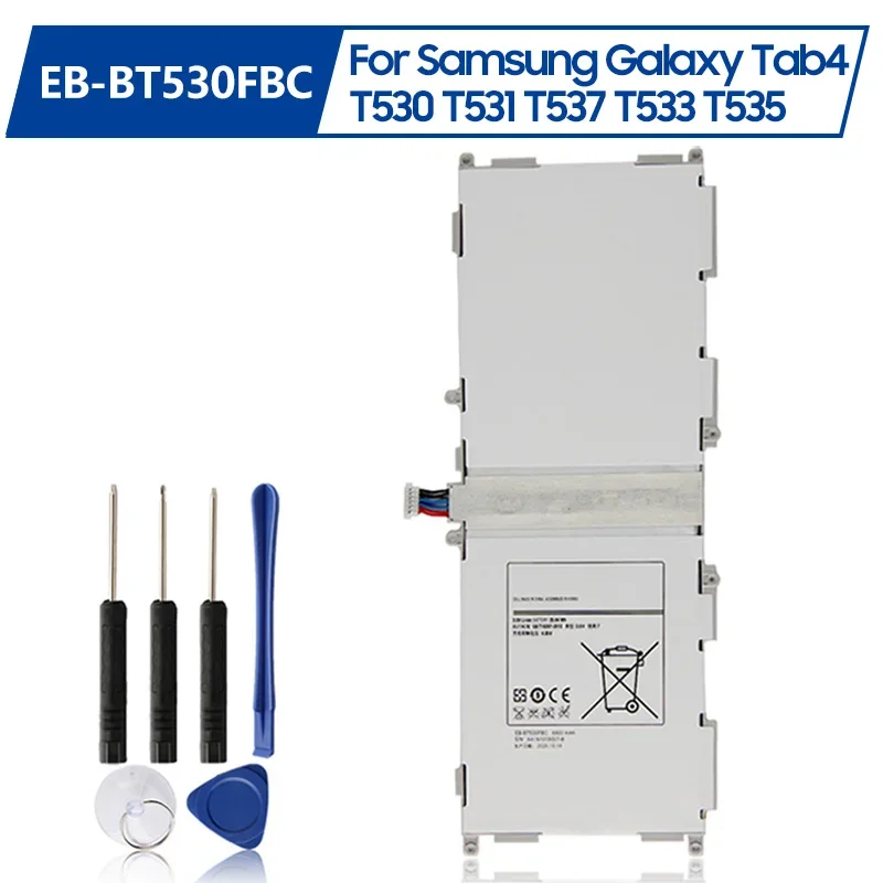 

Replacement Battery EB-BT530FBU EB-BT530FBC For Samsung GALAXY Tab4 Tab 4 SM-T530 T531 T535 T537 T533 T535 6800mAh