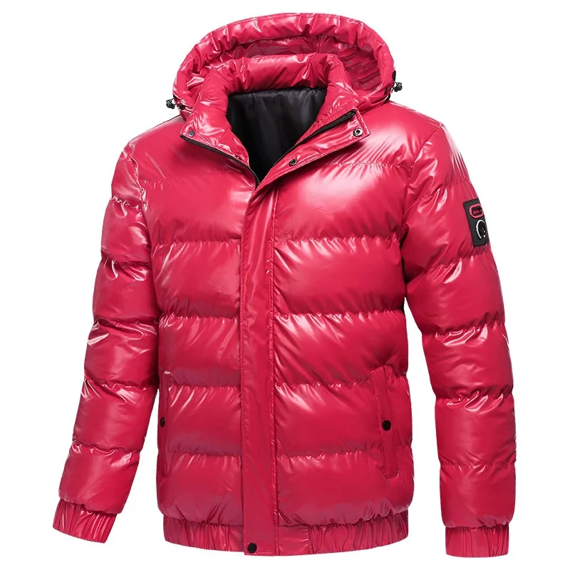 Padded Jacket Winter Parkas Fashion Casual Warm Thick Jacket Hooded Coats Casual Male Outdoor Outerwear