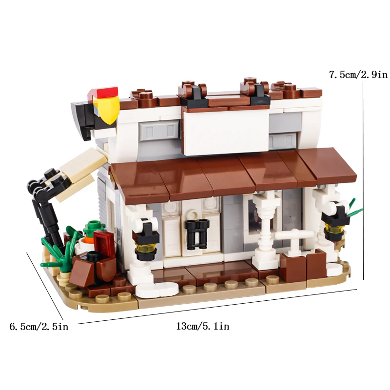 Medieval Town Store Building Blocks MOC Street View Shop Carriage Bricks Toys Kids Gift