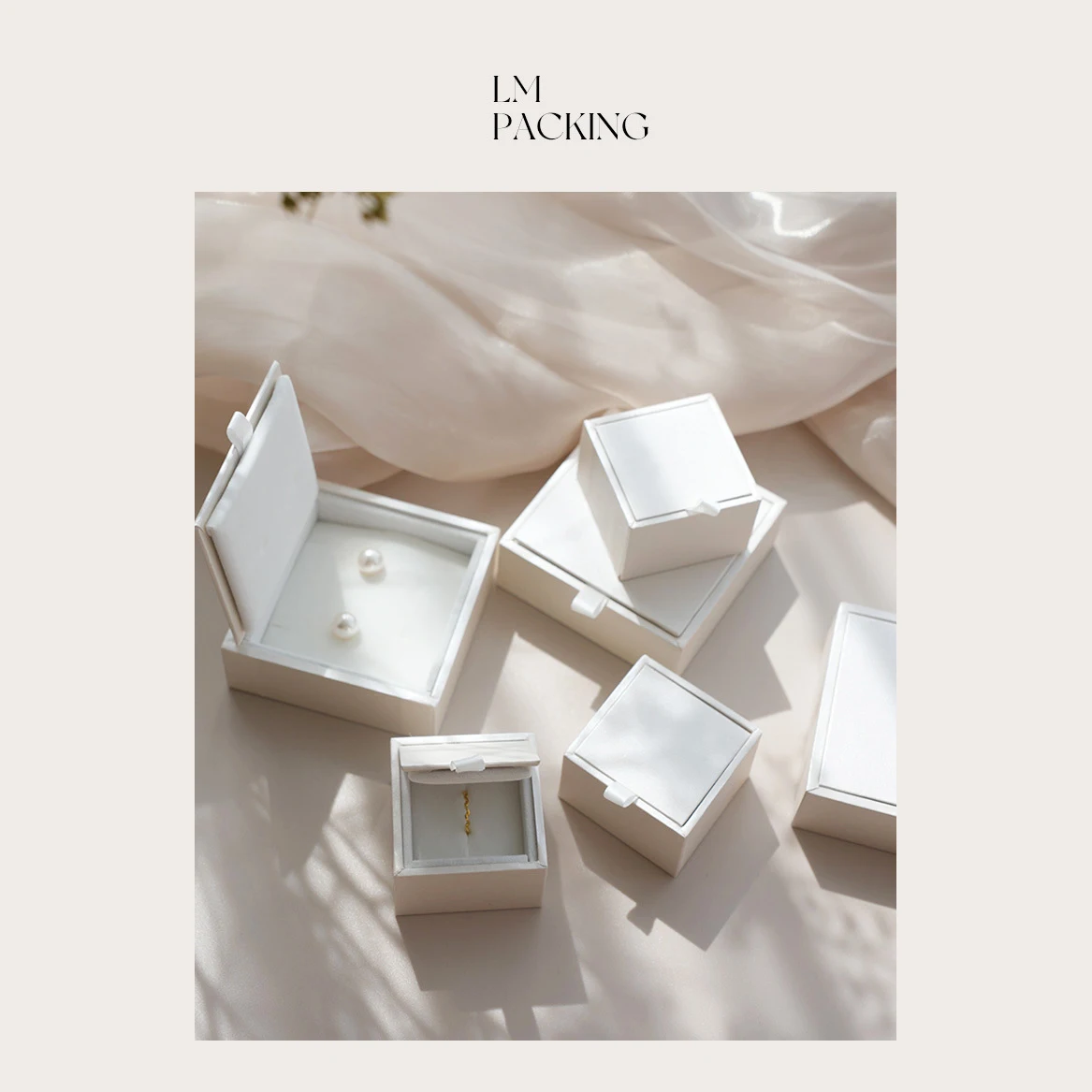Jewelry High-End Packaging Box Rings Necklaces Earrings Badges Gift Boxes Jewelry Storage Packing Boxes view 6