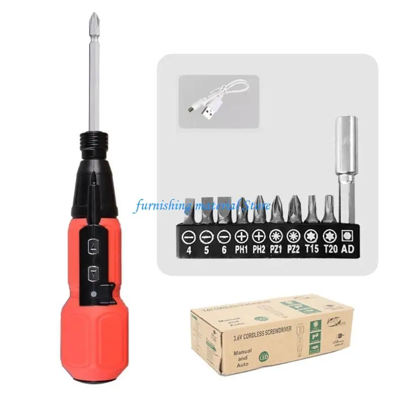Y5GD 3.6V Cordless Electric Screwdriver Automatic Power Screwdriver Set Repair Tool