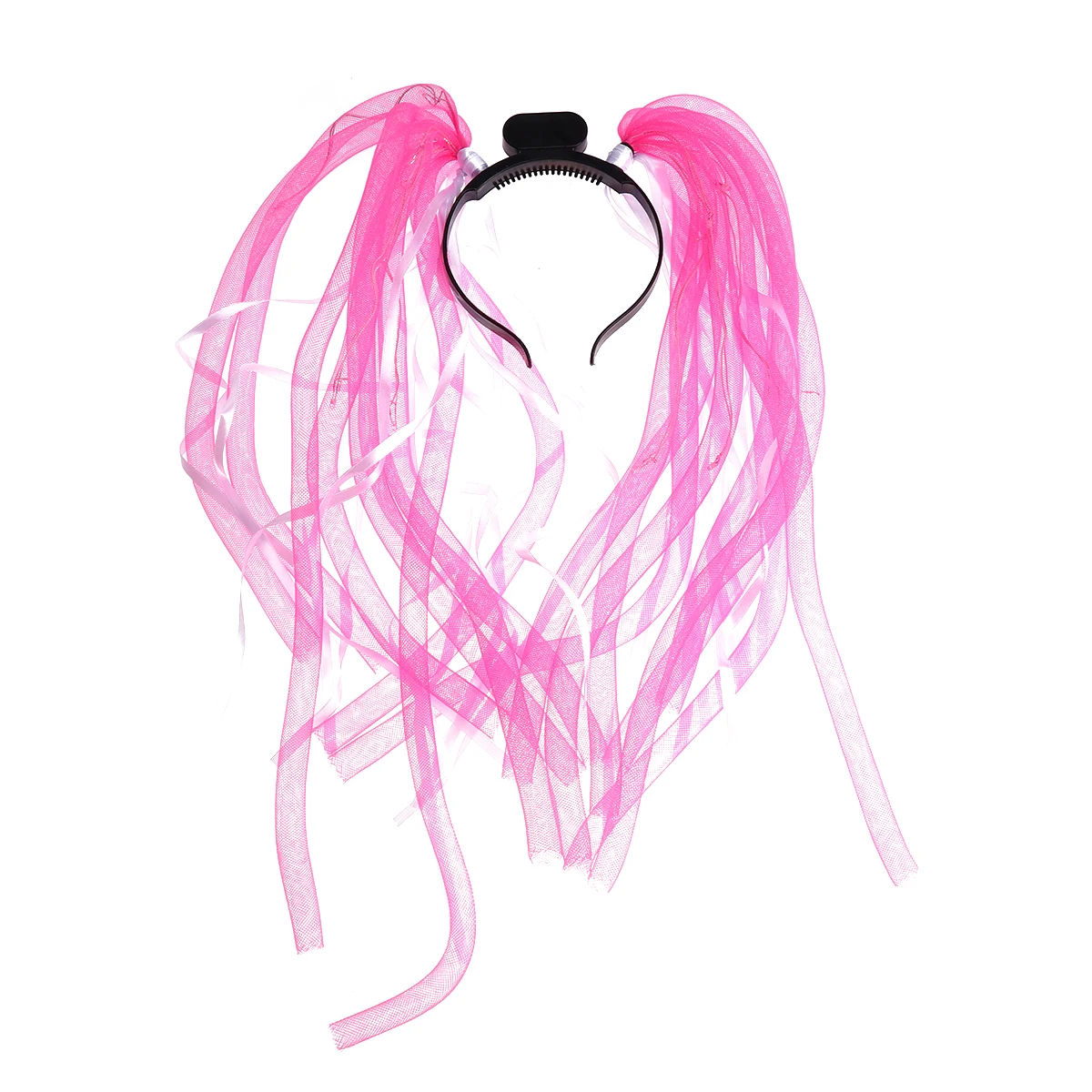 

LED Flash Headband Flash Braid 6 Lights Each Side 9 Network Tube Party Concert Glow Accessories Hair Extensions