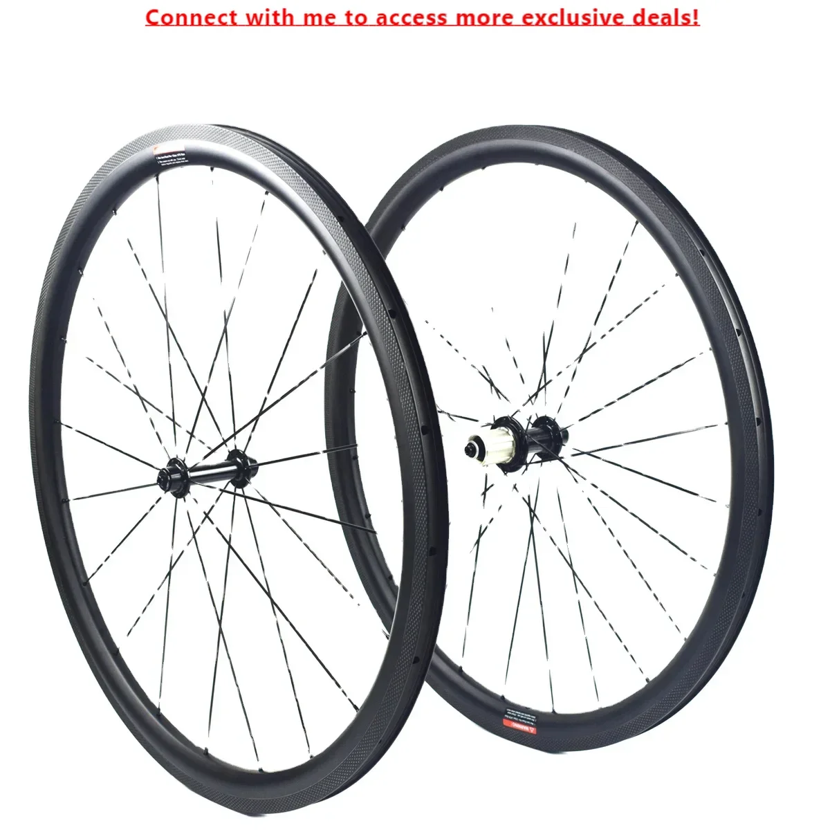 

Airwolf 700C Road Bike Light Carbon Wheels 38MM Depth 25MM Width Clincher Bicycle Wheelset With Ud Matte Finish