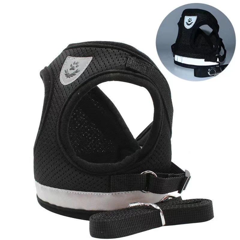 Dog Leash Vest Type Small Dog Walking Dog Leash out Chest Strap Imitation Earning Bracket Set