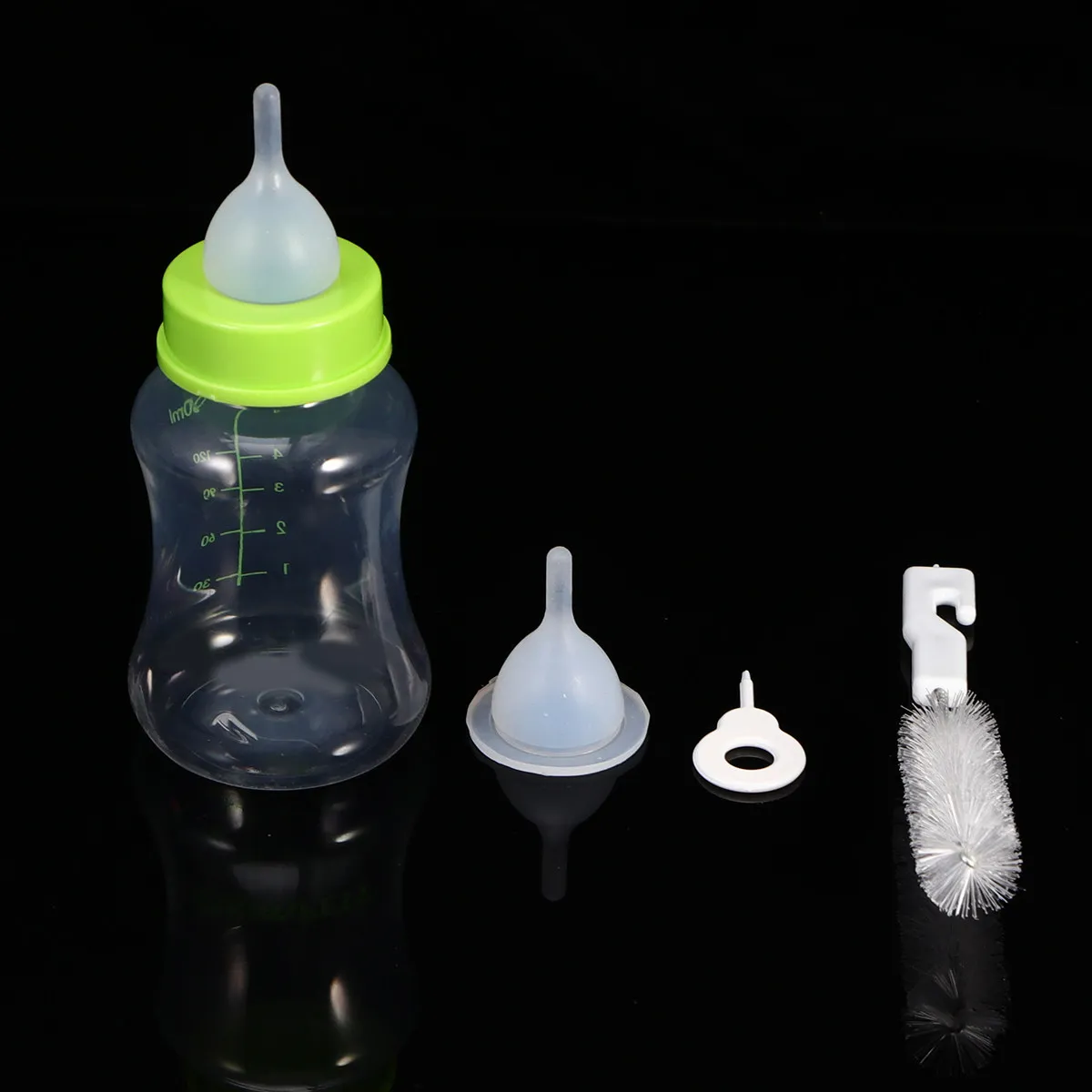 4Pcs Silicone Pet Milk Bottle Feeder Set for Puppies Small Dogs Nursing Bottle Dog Easy Hot Water Clean Wide Aperture Pet