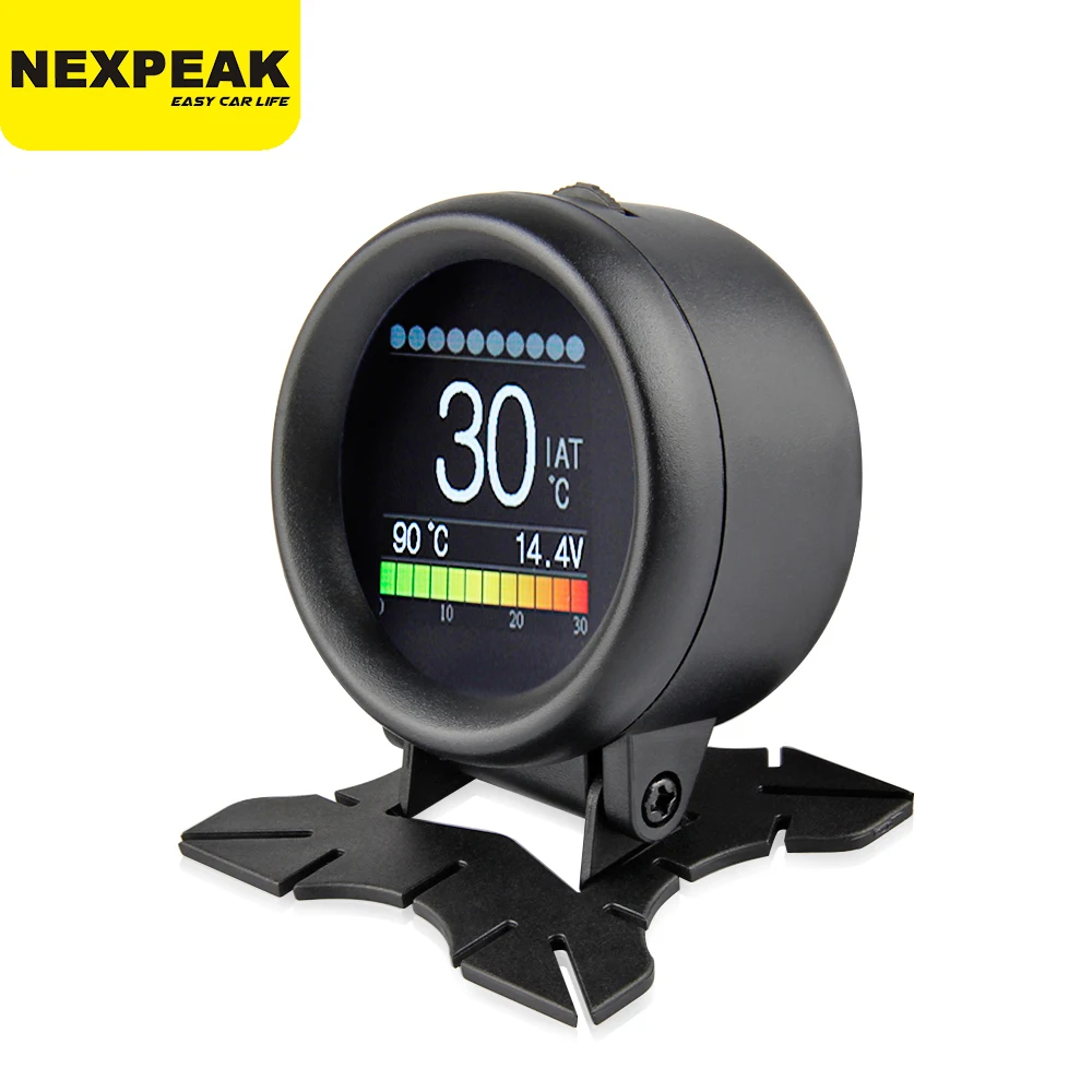 OBD2 On-board Computer Car Head Up Display HUD Digital Speedometer Trip Display Speed Fuel Consumption Temperature Gauge Alarm